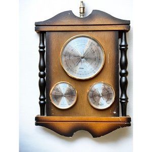 Vintage Jason Humidity Barometer Thermometer Weather Station